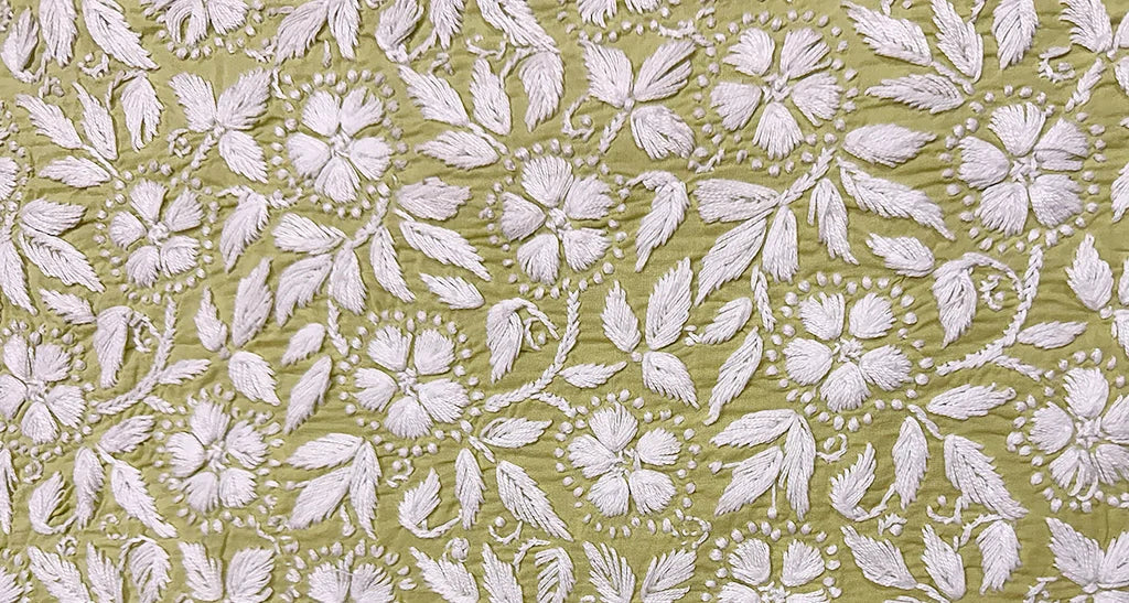 The Green Gold of Lucknow: Unveiling the Ghaas Patti Stitch