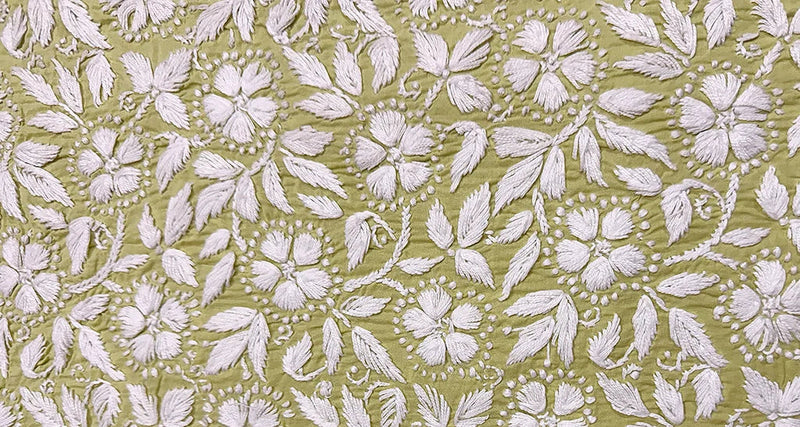 The Green Gold of Lucknow: Unveiling the Ghaas Patti Stitch