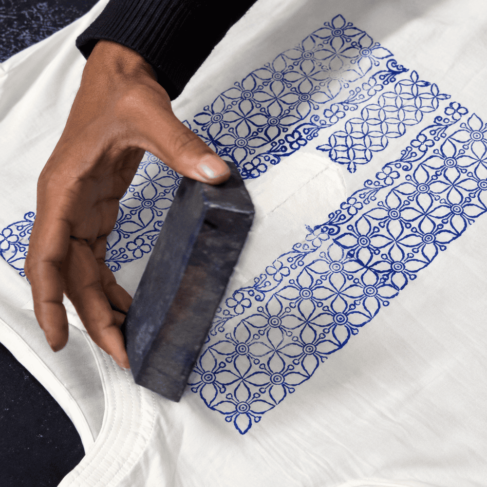 Actual Chapai or pattern-printing photograph
