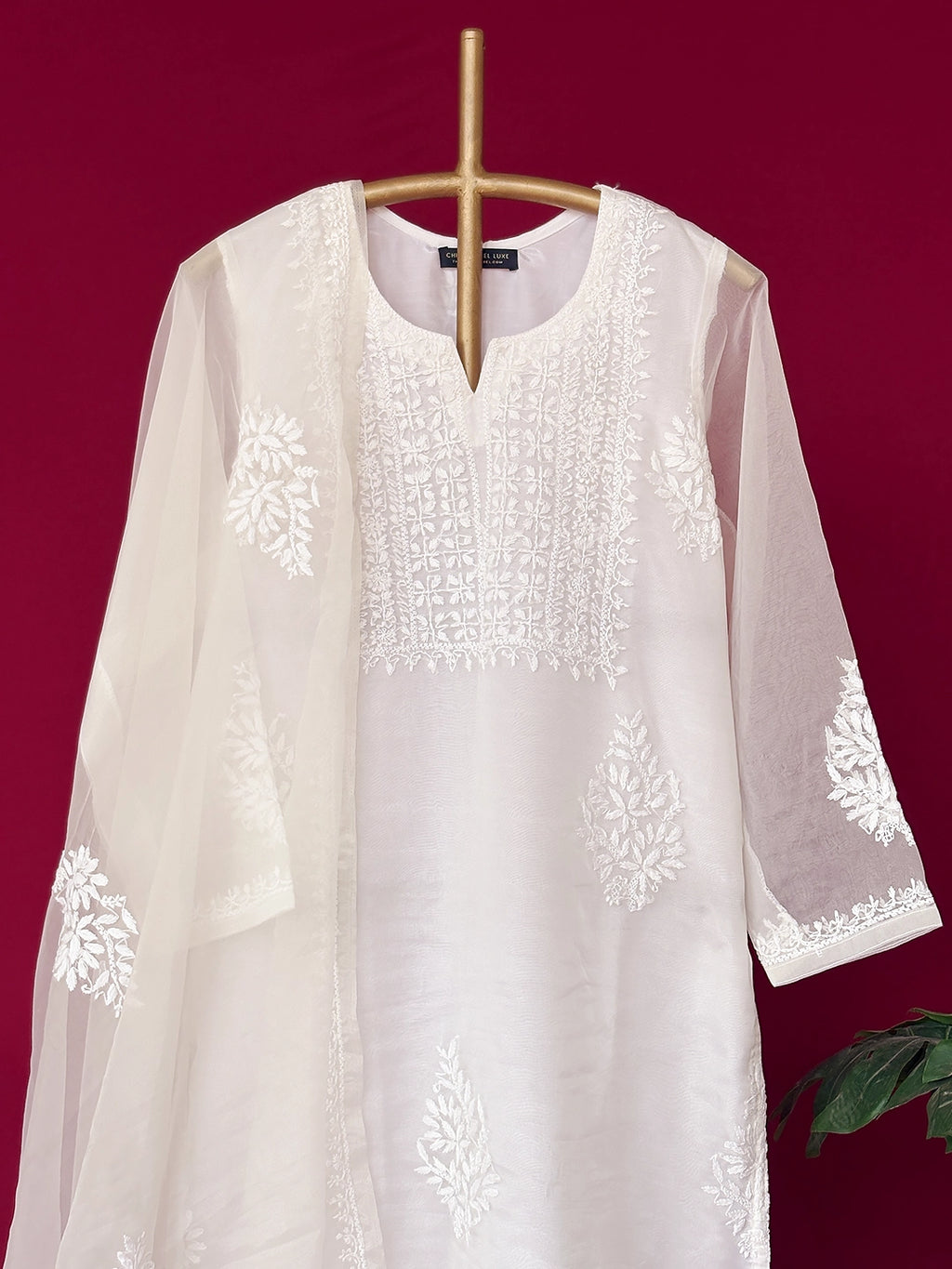 Ryan Chikankari Kurta - White