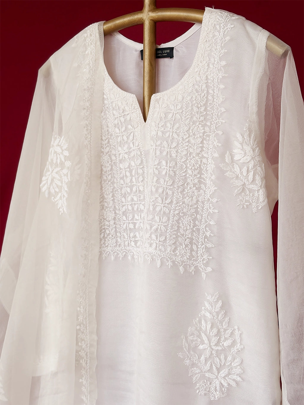 Ryan Chikankari Kurta - White