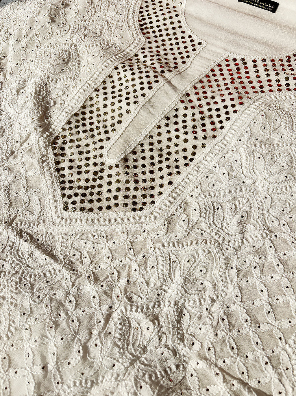 Stylish viscose unstitched kurti piece with dupatta featuring mukaish hand embroidery for premium festive wear.