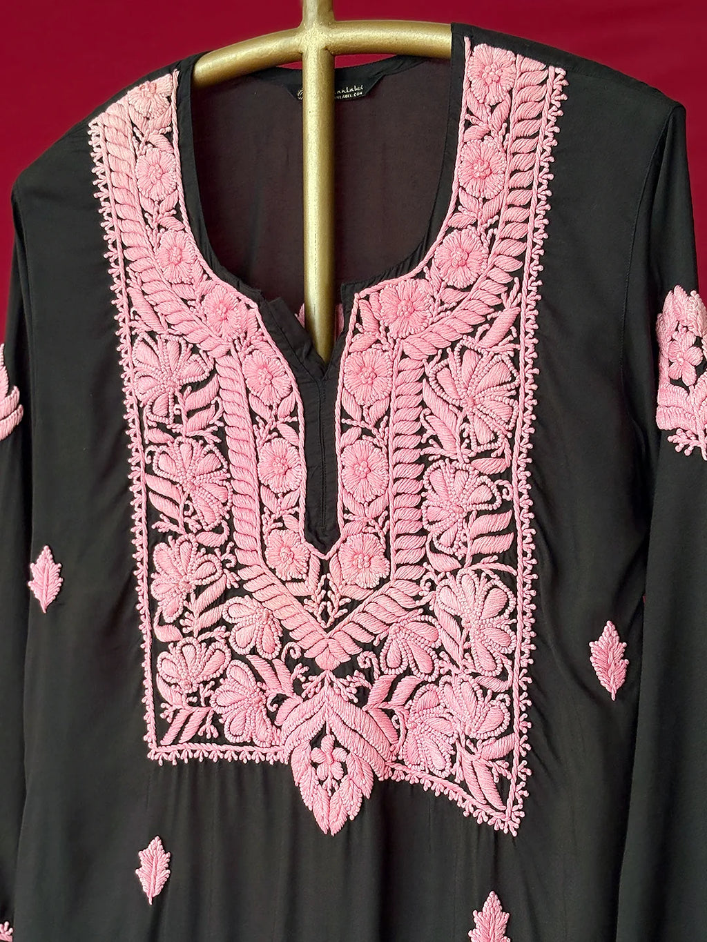 Black Adda Modal Chikankari Kurta Set
