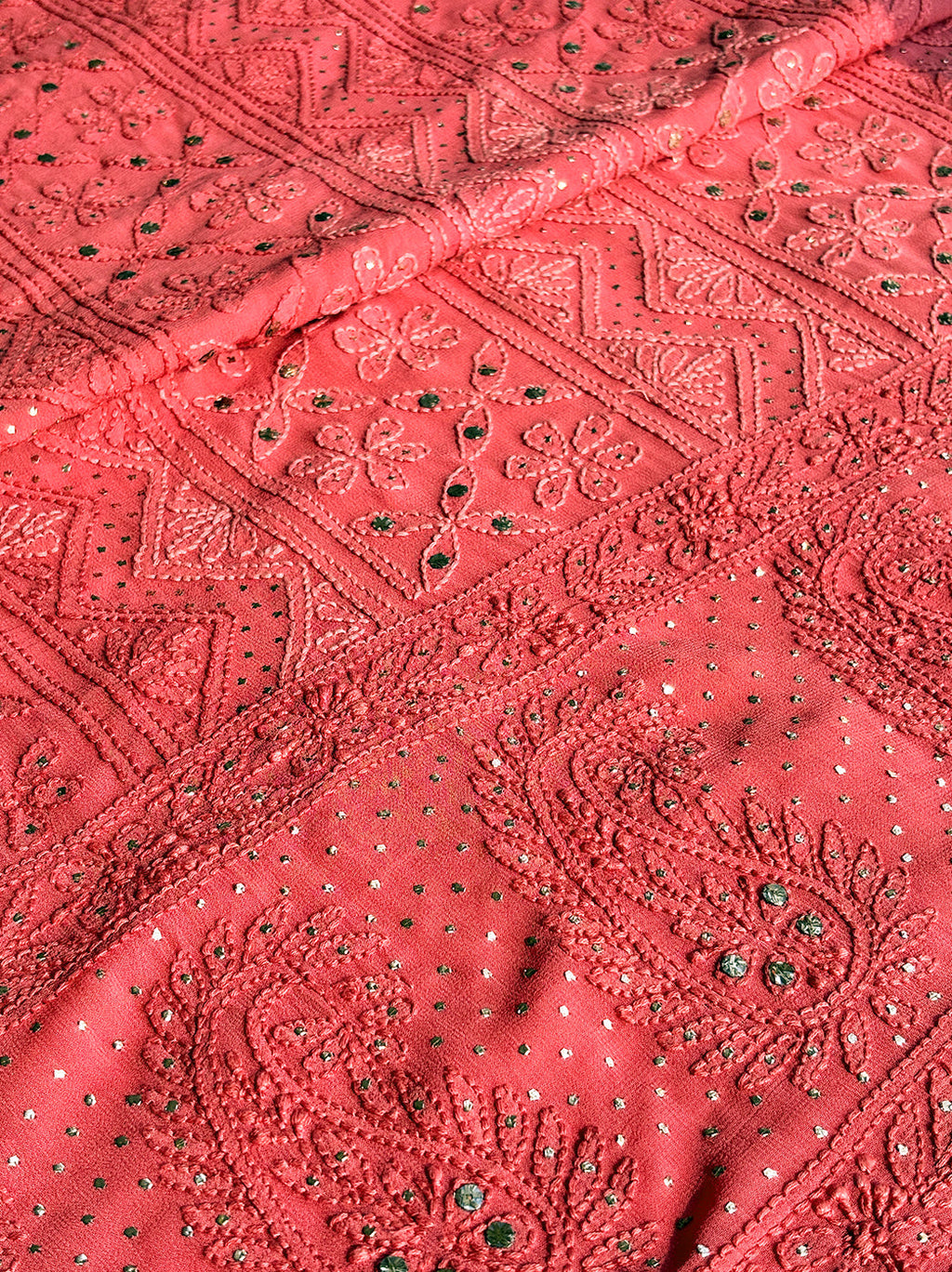 “Luxury viscose fabric unstitched chikankari kurti material set with dupatta designed for festive wear”