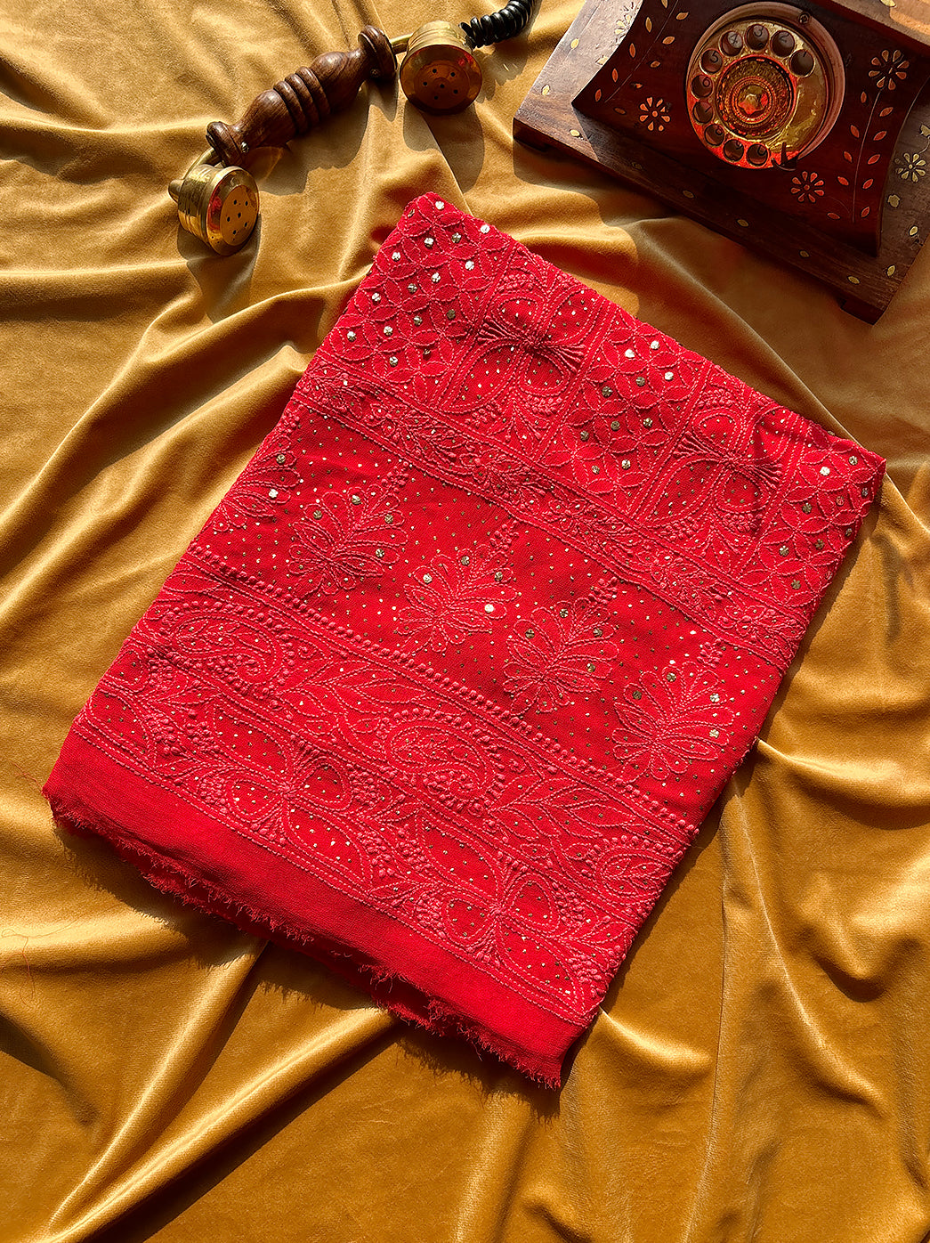 Customizable unstitched viscose chikankari kurti piece with dupatta for straight cut or anarkali kurti styles