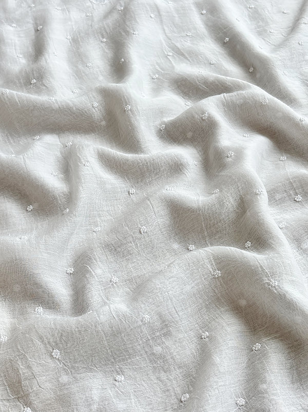 Ryna Chikankari Kurti Piece with Dupatta - White