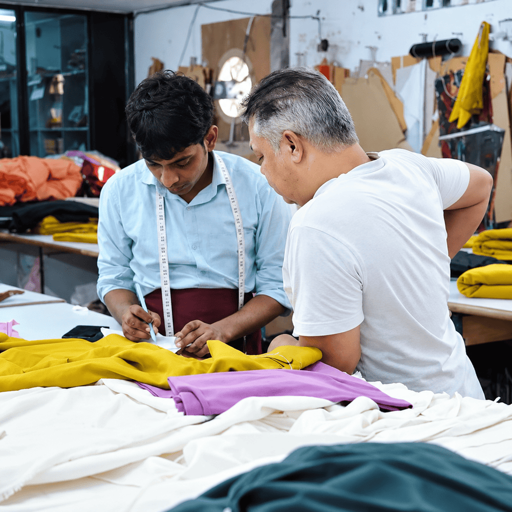 Actual workshop feedback on a sample or embroidery detail.